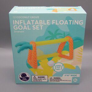 NIB Coconut Grove Inflatable 71” x 29” Floating Water Polo Goal and Ball Set